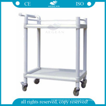 AG-UTB05 CE approuvé chariot médical abs hôpital utilitaire chariot en plastique